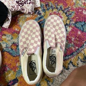 Pink Checkered Vans
